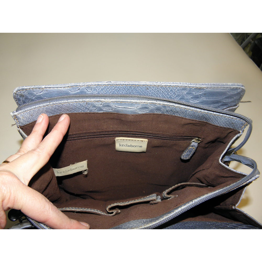 Liz Claiborne Light Blue Purse - Picture 5 of 7